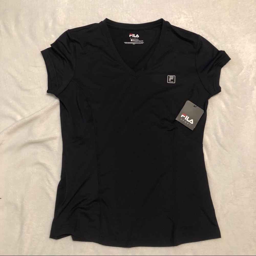 Fila Athletic Black Shirt Size- Medium